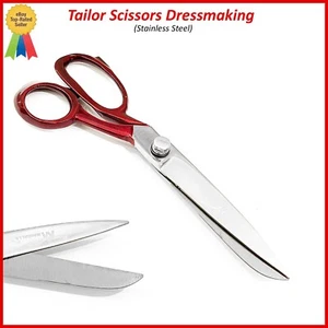 Tailor Scissors Stainless Steel Dressmaking Altering Sewing Shears 8" - Picture 1 of 5