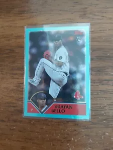 2023 Topps Archives Brayan Bello Aqua Sparkle Parallel Rookie Card #283; #57/75 - Picture 1 of 2