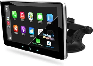 Wireless Portable Car Stereo Apple Carplay Android Auto 7 " HD Full Touchscreen - Picture 1 of 11