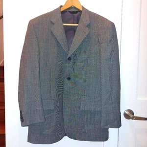 EUC Clairborne Gray Mens Suit Vintage Classic 100% Wool Size 38S Pants 32X28 - Picture 1 of 15