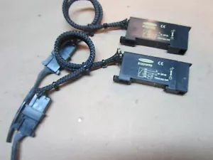 Lot of 2 Banner D12SP6FPH fiber optic sensors for DIN rail mounting - Picture 1 of 4
