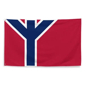 Bandiera norvegese Hedenske Asatru norvegese vichinga runica norvegese - Foto 1 di 1