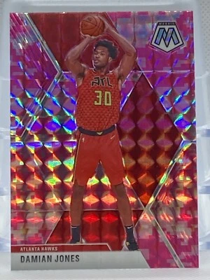2019-20 Panini Mosaic Pink Camo Prizm Damian Jones #34 Atlanta Hawks - Image 1 of 2