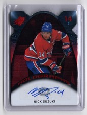 2022-23 SPX HOLOGRAPHS DIE-CUT RED AUTO Nick Suzuki #13/15