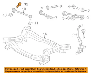 CHRYSLER OEM 09-23 300 Suspension Components-Lateral Arm Mount Bolt 6508238AA - Picture 1 of 2