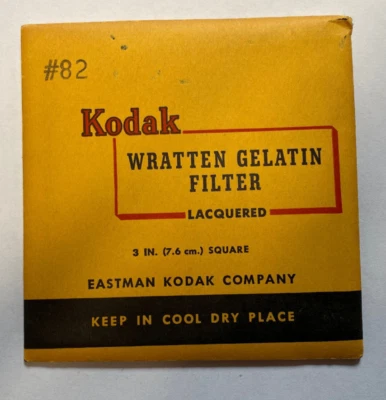 KODAK WRATTEN GELATIN FILTER NO. 82 3" /7.6cm Square unopened - Image 1 of 2