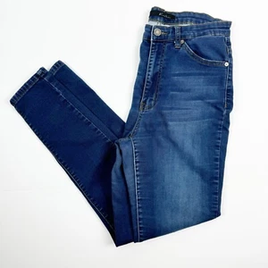 Pantalones de mezclilla azul súper ajustados de tiro alto Venessa talla 9/28 Kancan para mujer - Imagen 1 de 14