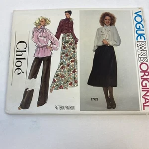 Vintage Vogue Paris Original Sewing Pattern # 1763 Chloe Size 10 Uncut - Picture 1 of 4