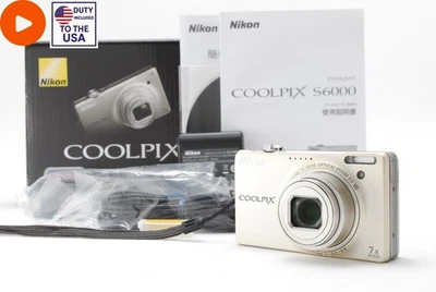 ⏯️[COMO NUEVA] Cámara digital compacta Nikon COOLPIX S6000 14,2 MP inglesa OK de JAPÓN Foto 1 de 4