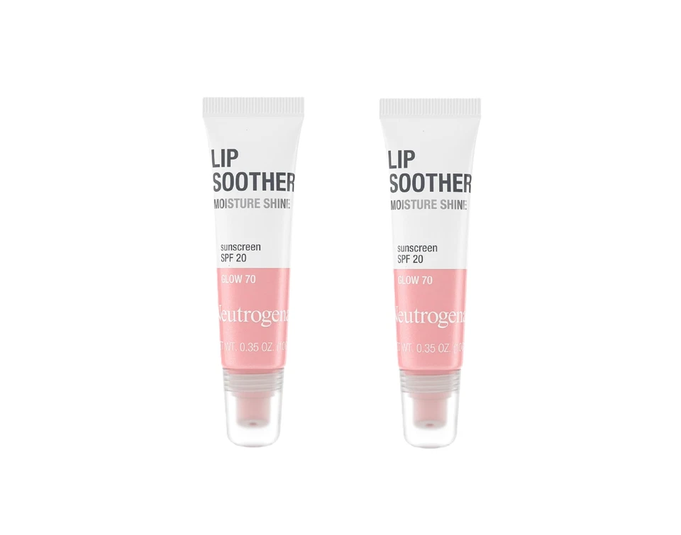 (Pack of 2) Neutrogena MoistureShine Lip Soother Gloss 0.18 Ounce, 70 Glow - Image 1 of 1