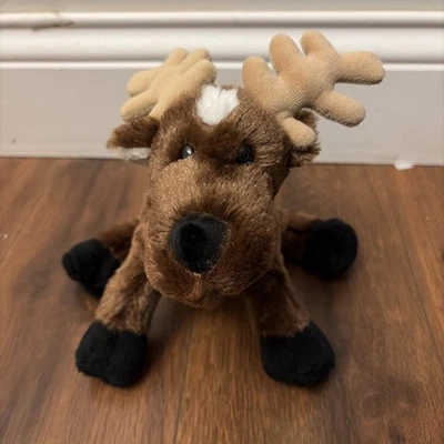 Webkinz Reindeer 8" Bean Plush HM137 Christmas Seasonal - NO Code/Tag - GANZ - Image 1 of 4