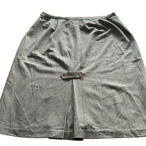 Dialogue Classics QVC Woman Size 20W Gray Lined Skirt Office Professional Dress - Picture 1 of 11