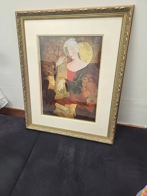 Instrumento Berberyan 140/150 Arbe óleo sobre lienzo firmado numerado mujer Foto 1 de 4