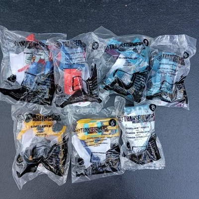 Lot of Seven (7) NEW McDonalds Happy Meal Transformers Toys 2016 Almost Complete - Image 1 of 4
