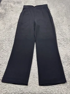 Akris Hose Damen 12 schwarz Seide hoher Bund weites Bein Palazzohose Hosen - Bild 1 von 11