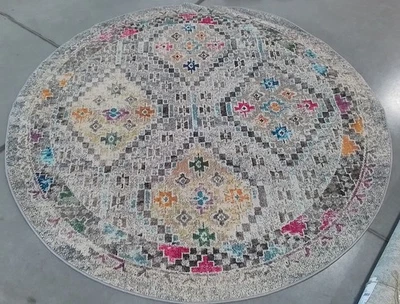 Серый/желтый ковер с дефектом 6 футов 7 дюймов x 6 футов 7 дюймов, сниженная цена 1172777880 MAD418F-7R - Изображение 1 из 4