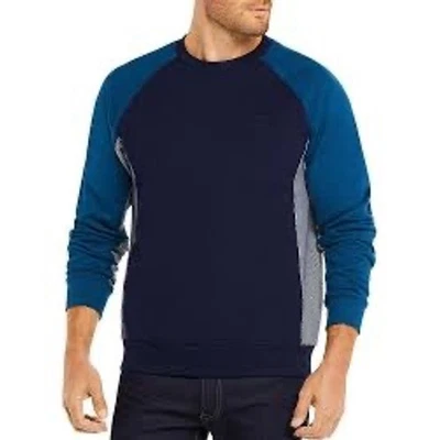 Lacoste Mens Crewneck Sweatshirt Pullover Colorblock Stripe Side Pocket XL - Image 1 of 4