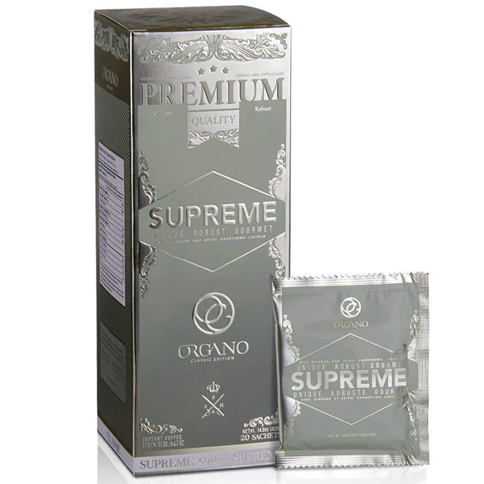 Organo Gold Cafe Supreme 100% Certified Ganoderma Extract Sealed, 20 Sachets - Image 1 of 1