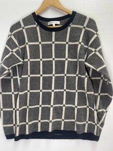 Perri Cutten Women’s 100% Merino Wool Pullover Sweater Jumper Size Large Grey. - Picture 1 of 11