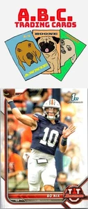 2021-22 Bowman University #8 Bo Nix - Picture 1 of 2