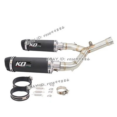 Silenciador de tubo de escape de carbono para Honda CRF450R CRF450RX 2015-2016 Foto 1 de 4