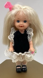 Vintage Barbie 4.25" Kelly Doll 1994 Barbies Sister Outfit Blonde Hair for OOAK - Picture 1 of 9