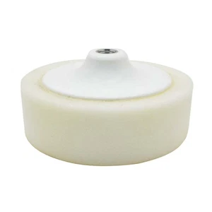 6" White Compounding Pad with 5/8"-11 UNC female threads - PCW06 - Picture 1 of 7