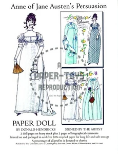 NACHDRUCK - ANNE VON JANE AUSTEN'S PRESUSASION PAPIERPUPPE - DONALD HENDRICKS - Bild 1 von 6