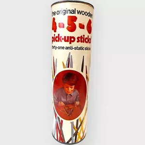 Vtg 4-5-6 Pick Up Sticks Stix Game Lakeside Toys 1972 8316 Wood - Picture 1 of 9