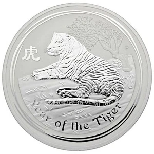 2010 1 KILO Silver KG Lunar Year of TIGER Perth Mint Australia Round Capsule - Picture 1 of 2