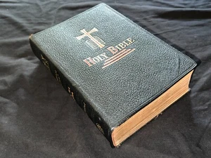 1957 New Catholic Edition of the Holy Bible Fine Art Illustrated Leather Bound - Imagen 1 de 24
