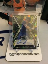 Jace Jung 4/4 AUTO CRYSTAL PEACOCK 2023 Leaf Exotic Baseball Detroit Tigers