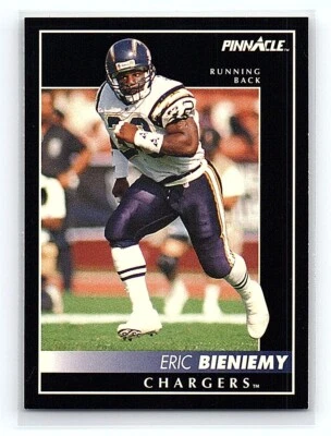 1992 Pinnacle Eric Bieniemy San Diego Chargers #308 - Image 1 of 2