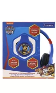 CUFFIE STEREO PREMIUM PAW PATROL PIEGHEVOLI LEXIBOOK ALTA QUALITÀ - Foto 1 di 3
