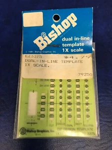 Vintage 1981 Bishop Dual In-Line Template 1X Scale EZ3375 - Picture 1 of 2