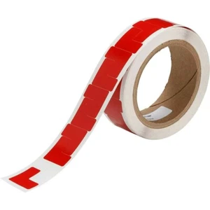 BRADY 121413 1" x 1" Nastro per marcatura angolare in vinile a forma di L ROSSO NUOVO - Foto 1 di 2