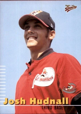 2000 Williamsport Crosscutters Multi-Ad #14 Josh Hudnall Monroe Louisiana Card - Image 1 of 2