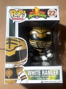 Funko POP Mighty Morphin Power Rangers 22 White Ranger in Soft Protector - Picture 1 of 14