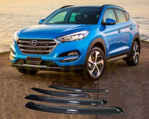 FOR 2016-2020 HYUNDAI TUCSON SMOKE Color RAIN GUARD VENT WINDOW VISOR - Picture 1 of 6