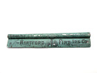 Antique HARTFORD FIRE INS CO Advertising Tin Measuring 9" Ruler Tool Cutter