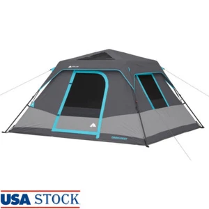 6 Person Instant Cabin Tent Easy Setup Dark Rest Technology Skylights Gear Loft - Picture 1 of 12