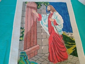 Needlepoint Canvas Jesus At The Door Design 12x16 Unfinished - Picture 1 of 5