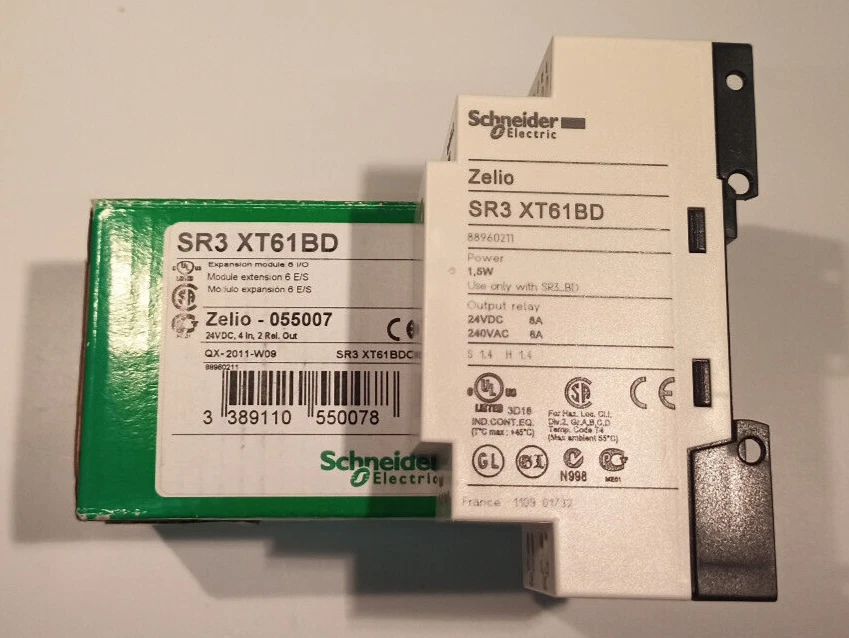 ▀▄▀▄▀ TELEMECANIQUE ZELIO SR3 XT61BD COUPEUR - SR3XT61BD