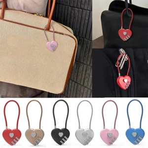Ziffernkombination kleines herzförmiges Vorhängeschloss für Gepäck Rucksack Schmuck Paar - Bild 1 von 23
