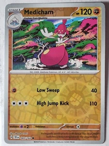 REVERSE HOLO Medicham 083/162 NM / M - Temporal Forces Pokemon Card - Picture 1 of 2
