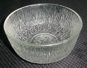 Indiana Glass Crystal Ice Textured 5" x 2.25" Fruit Dessert Bowl OF30 - Picture 1 of 3