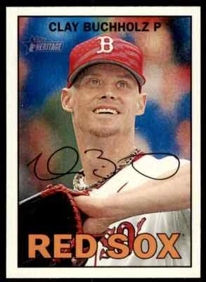 2016 Topps Heritage Clay Buchholz #414 Boston Red Sox - Image 1 of 2