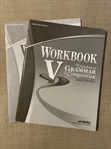 Abeka Workbook V For Handbook Of Grammar And Comp Quizzes Quiz/Test Book and Key - Picture 1 of 13