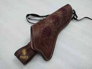 Tooled Leather Gun Holster HandCraft Western Classical Revolver Pistol. - Picture 1 of 5