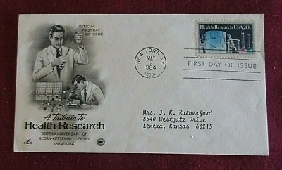 FDC #2087 *HEALTH RESEARCH*5/17/84*Artcraft cachet*20c Stamp* - Image 1 of 2